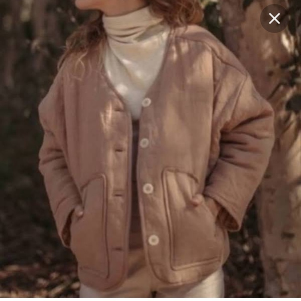 Ozma Wolfe coat in Rose